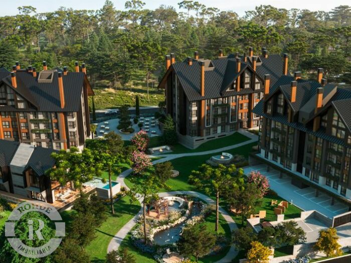 APARTAMENTO FIRENZE SMART PARK LAGO NEGRO DE UM DORMITÓRIO EM GRAMADO